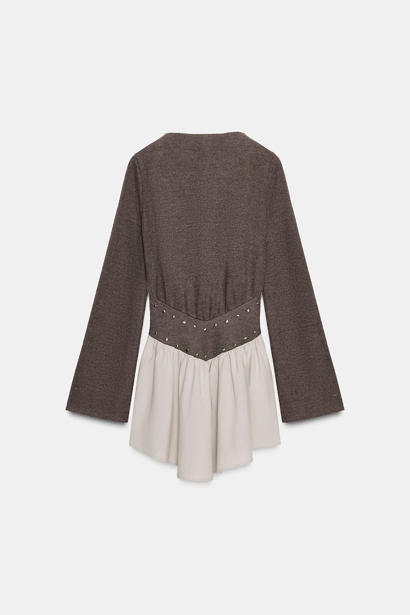 ROBE BIMATIÈRE À CLOUS