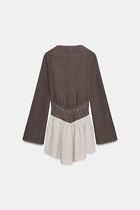 ROBE BIMATIÈRE À CLOUS