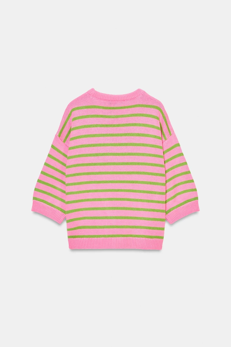 STRIPED KNIT JUMPER
