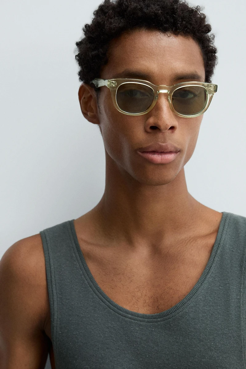 RIBBED COTTON-HEMP TANK TOP