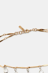 JEWELED METAL NECKLACE