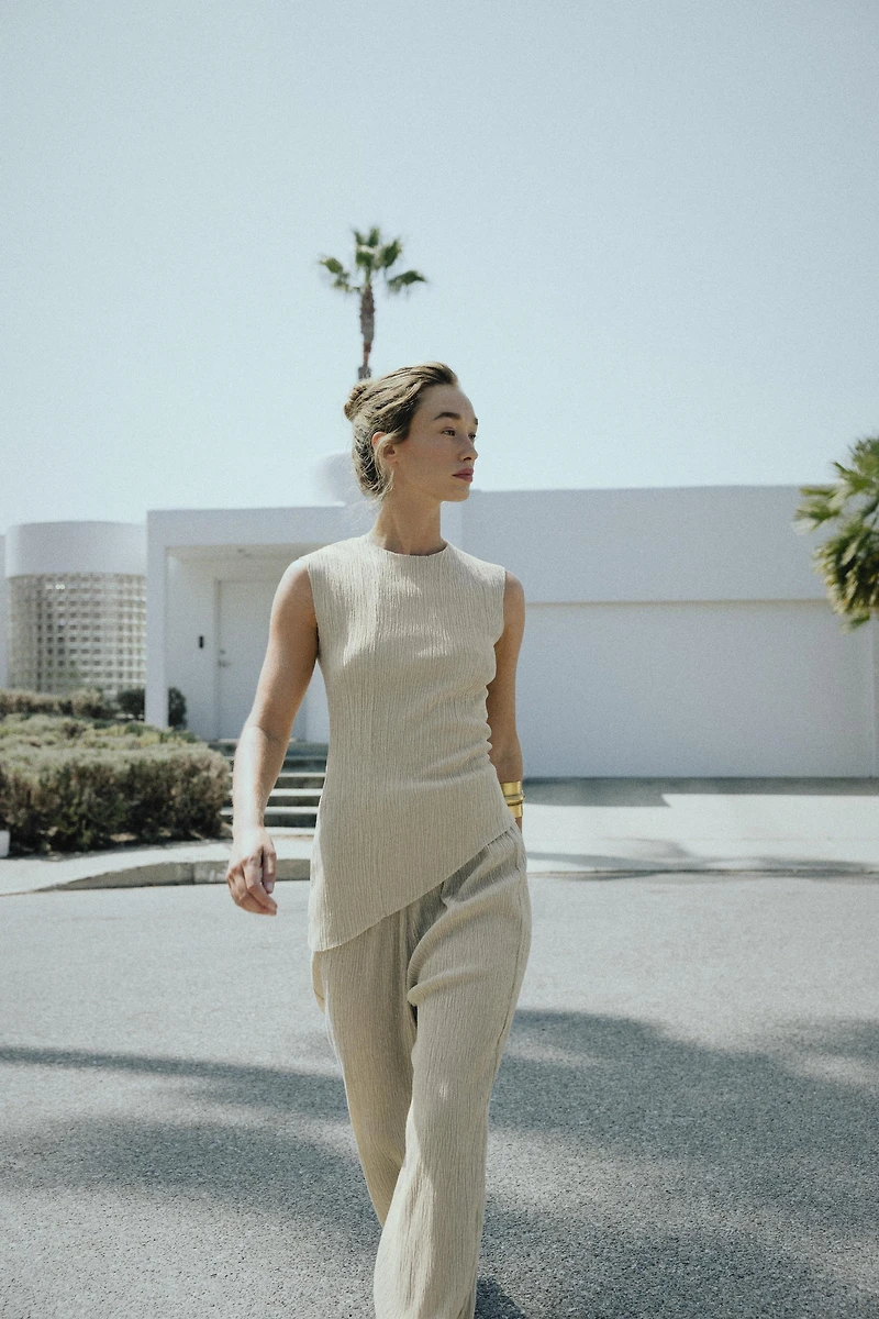 PANTALON BAGGY TEXTURÉ