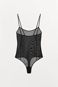 BODY À BRETELLES AVEC POLYAMIDE
