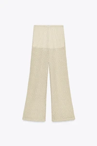 METALLIC THREAD PANTS