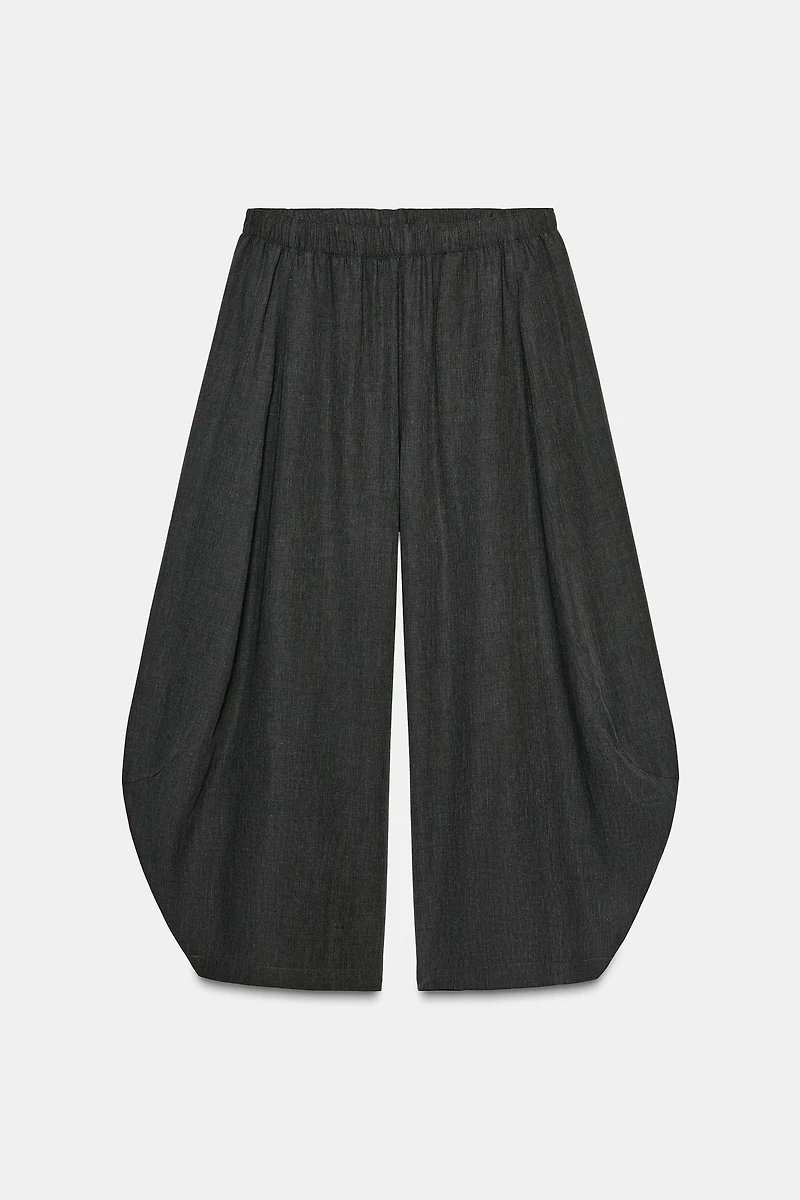 ZW COLLECTION FLOWY VOLUME WOOL PANTS