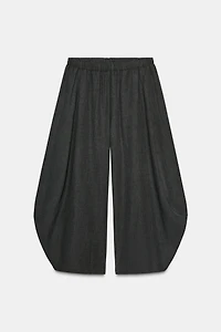 ZW COLLECTION FLOWY VOLUME WOOL PANTS