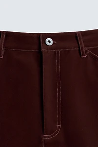 FLOCKED WIDE FIT PANTS