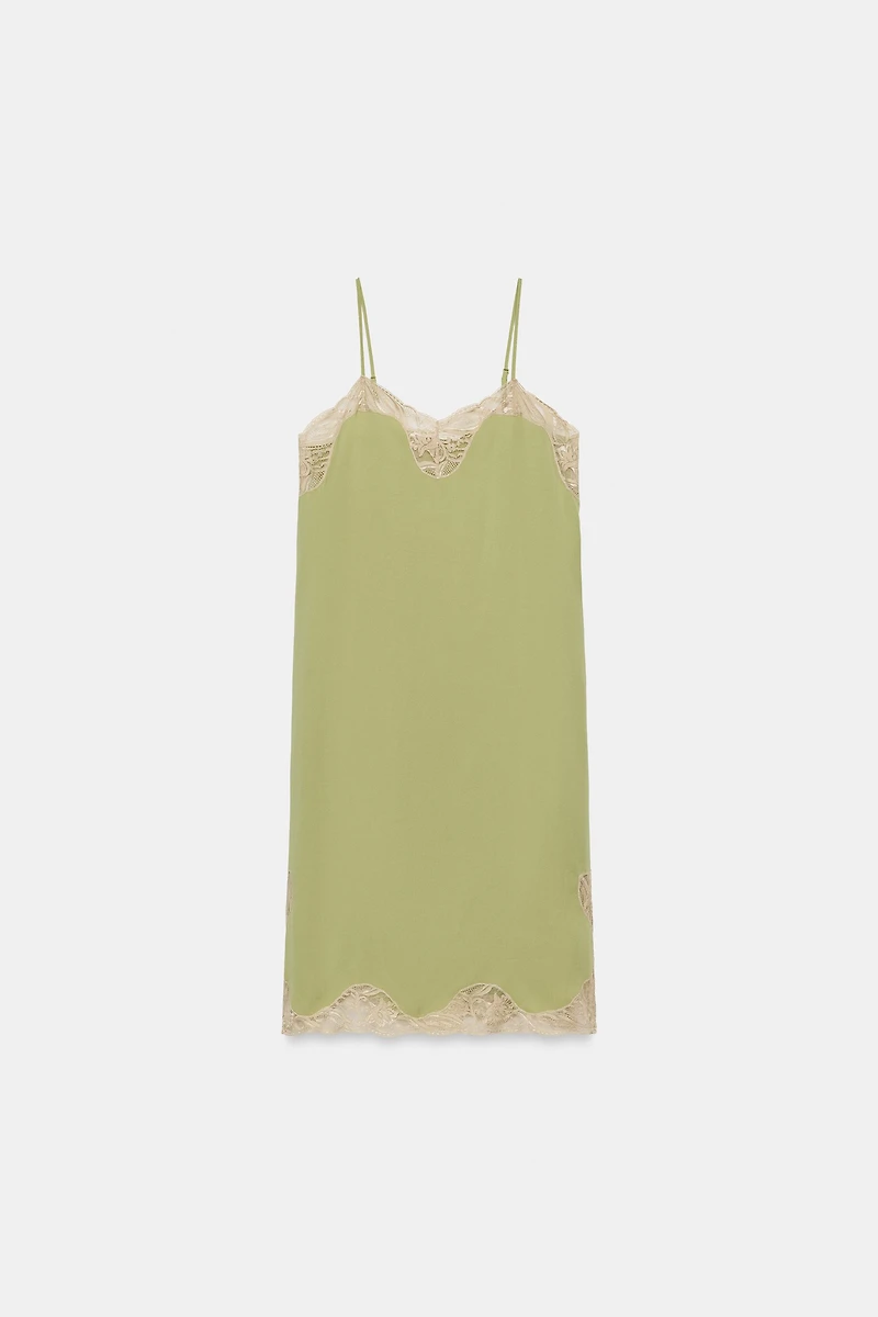 ZW COLLECTION SATIN LACE DRESS