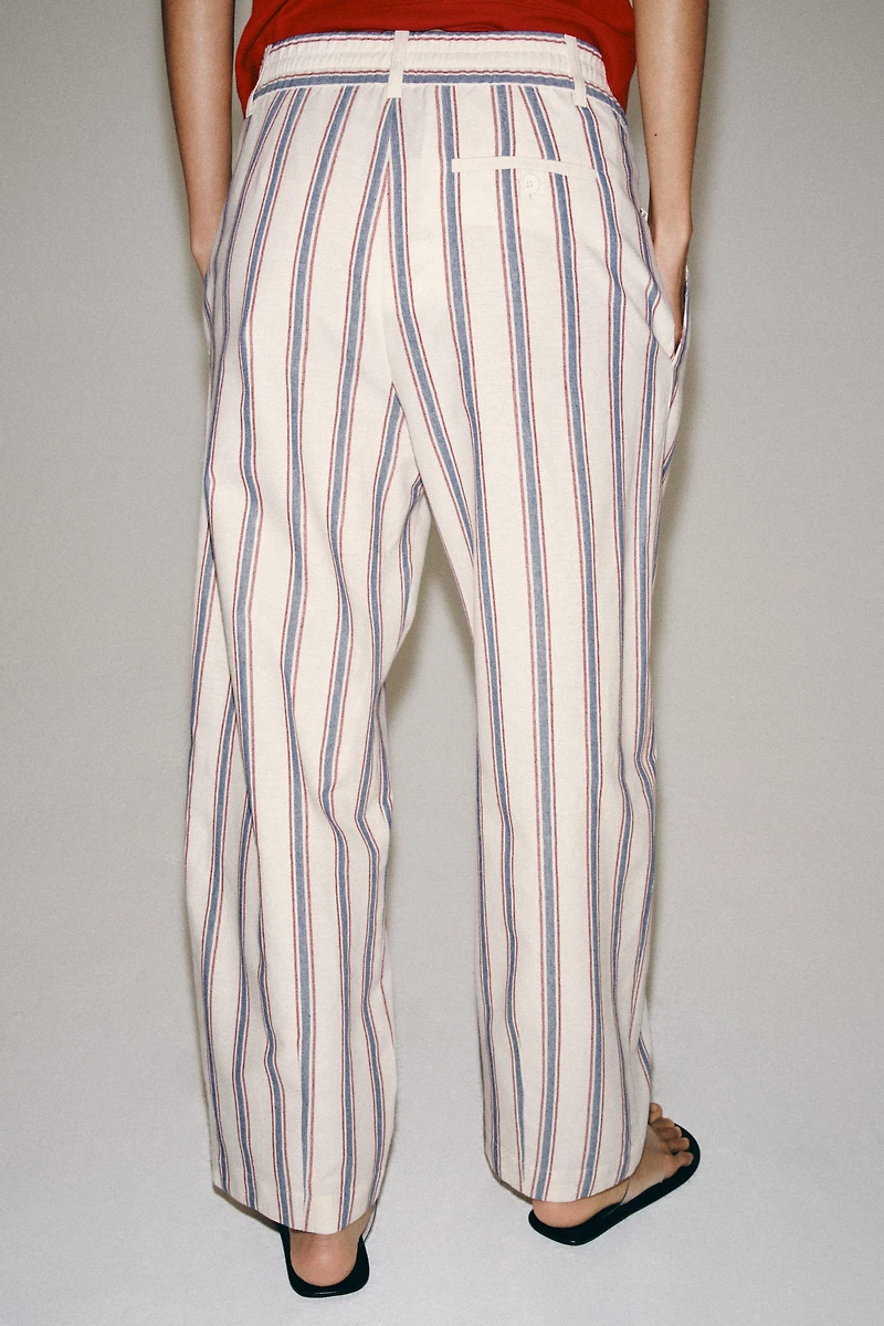 ZW COLLECTION STRIPED BALLOON PANTS