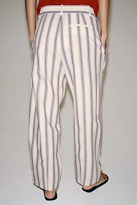 ZW COLLECTION STRIPED BALLOON PANTS