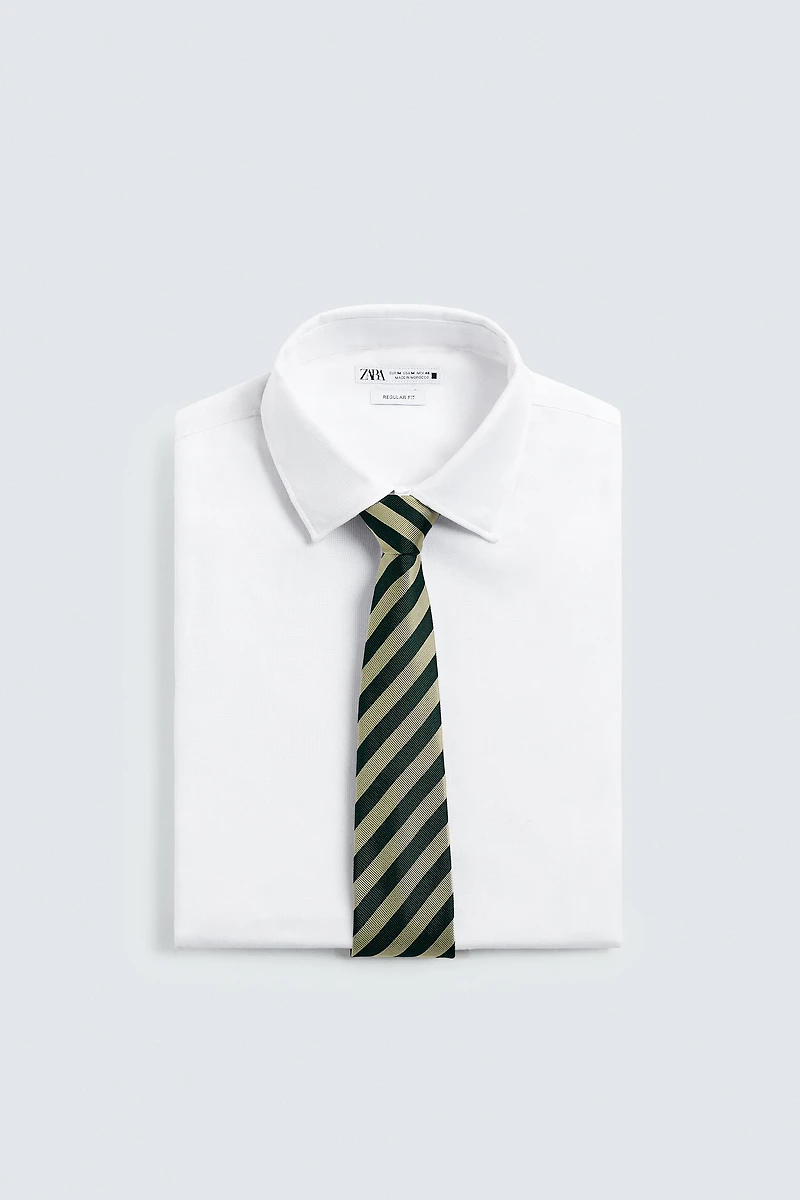 100% SILK STRIPED TIE