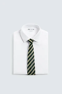 100% SILK STRIPED TIE