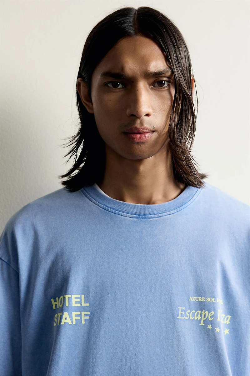 RELAXED FIT PRINTED T-SHIRT