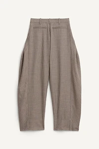LIMITED EDITION PLAID BALLOON PANTS WITH WOOL