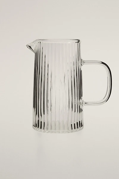 RAISED BOROSILICATE MILK PITCHER