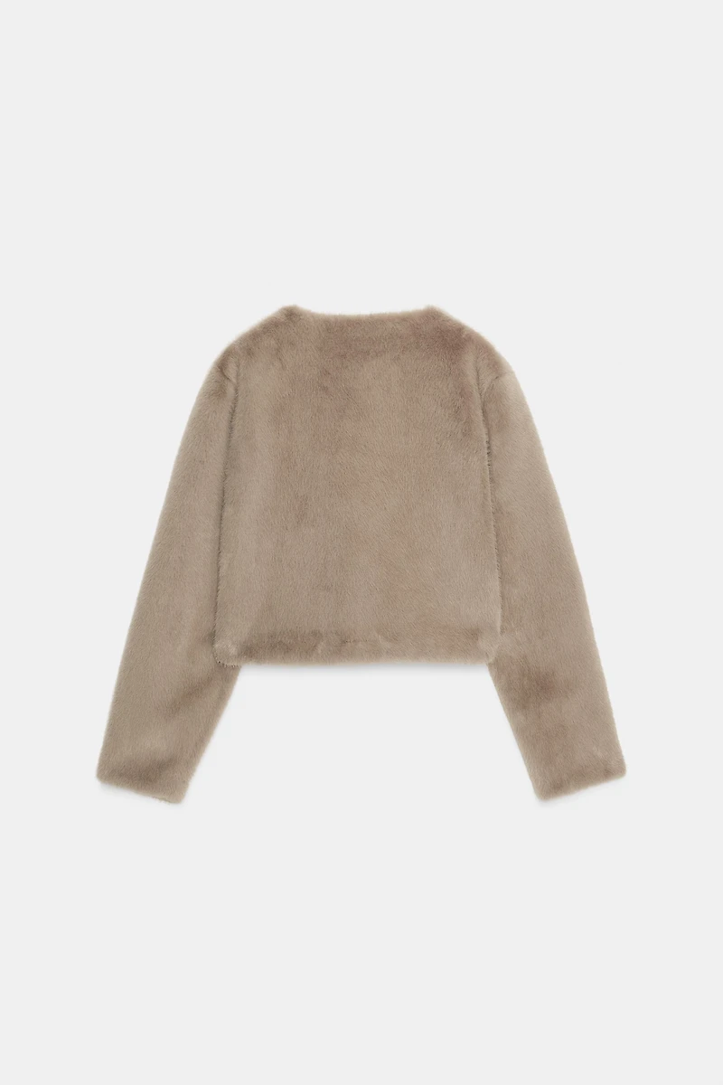 FAUX FUR SHORT JACKET