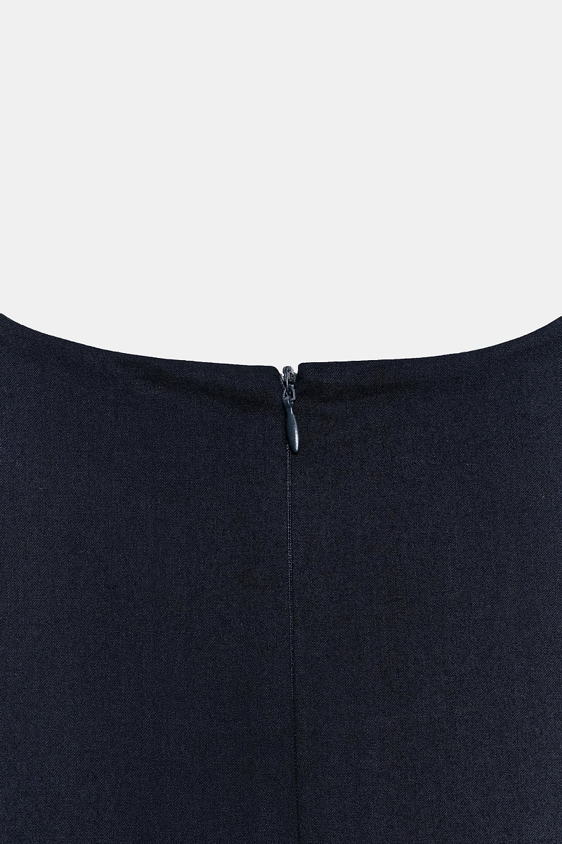 ZW COLLECTION POPLIN MIDI DRESS