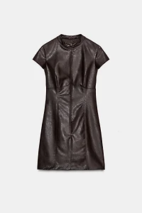 ROBE COURTE EN MATIÈRE SYNTHÉTIQUE