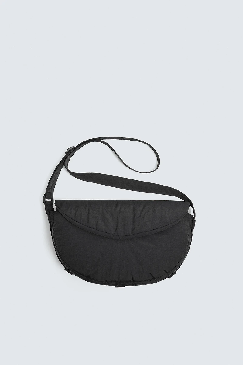 FLAP NYLON CROSSBODY BAG
