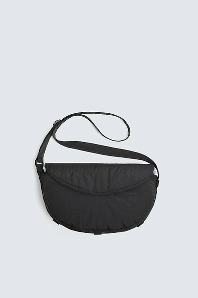 FLAP NYLON CROSSBODY BAG
