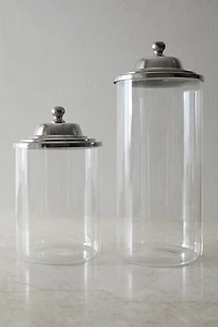GLASS JAR WITH METAL LID