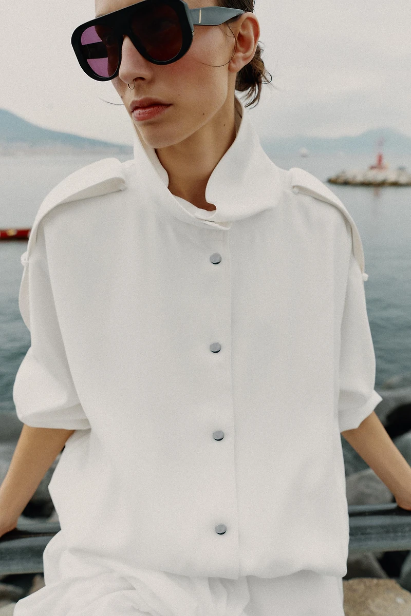 HIGH COLLAR BOMBER JACKET