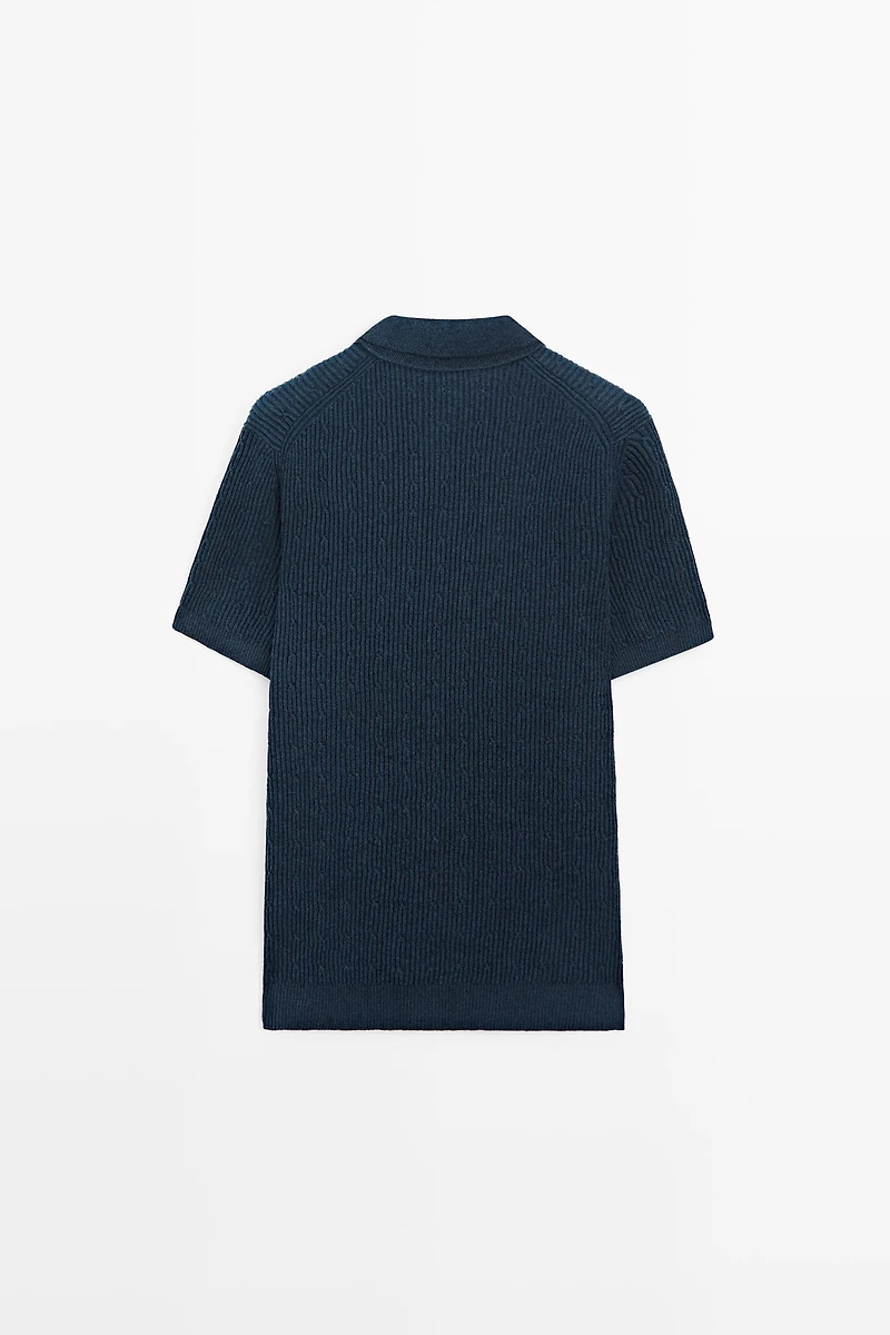 Pull polo en maille tressée - ÉDITION LIMITÉE