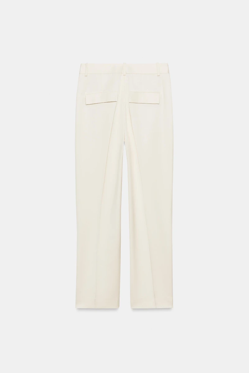 ZW COLLECTION SATIN STRAIGHT-LEG TROUSERS