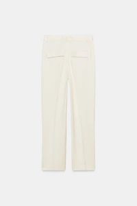ZW COLLECTION SATIN STRAIGHT-LEG TROUSERS