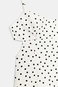 POLKA DOT STRAPPY MIDI DRESS