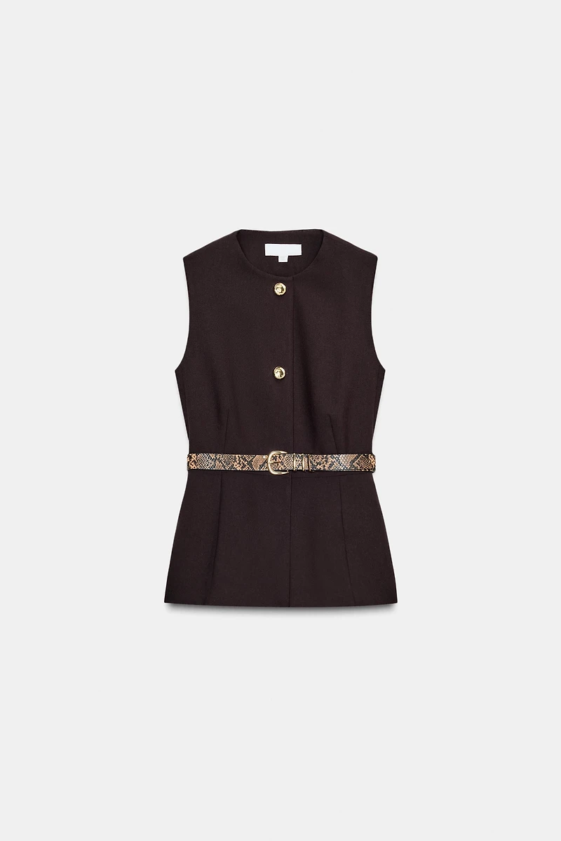 GILET AVEC CEINTURE