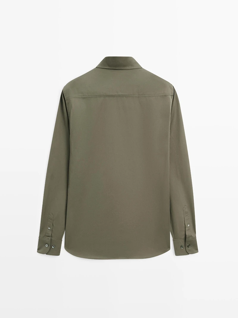 Regular-fit 100% cotton shirt