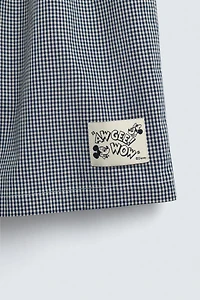 CHECK POPLIN BOXERS HARRY LAMBERT FOR ZARA X DISNEY