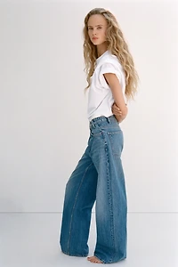 JEAN TRF WIDE LEG TAILLE HAUTE CROISÉE