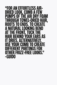 ZARA HAIR AIR DRY FOAM 200ML (6.7 FL. OZ.)