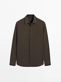 Regular fit twill shirt