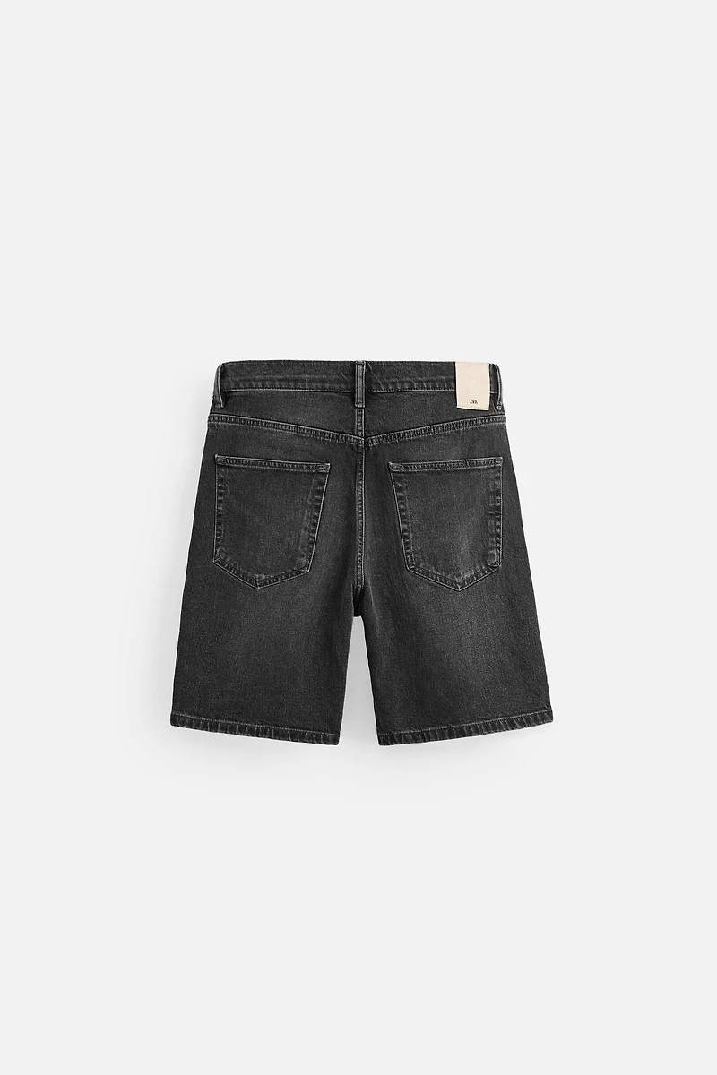 REGULAR FIT DENIM SHORTS