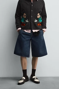 DENIM BERMUDA JORTS HARRY LAMBERT FOR ZARA X DISNEY