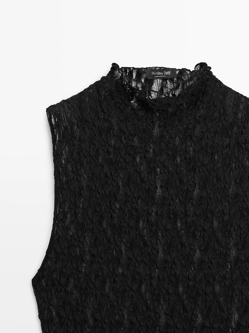 Top dentelle transparence