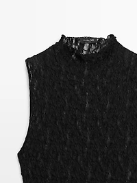 Top dentelle transparence