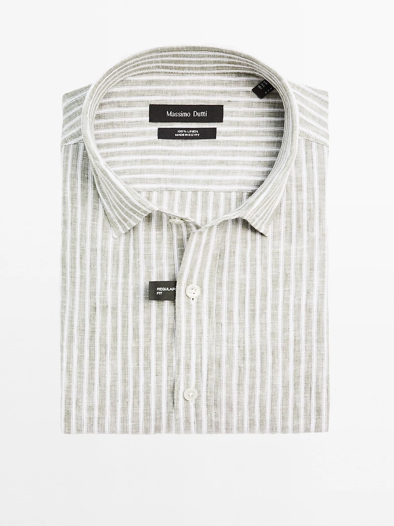 Regular fit striped shirt