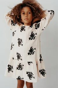 EMBROIDERED FLORAL DRESS