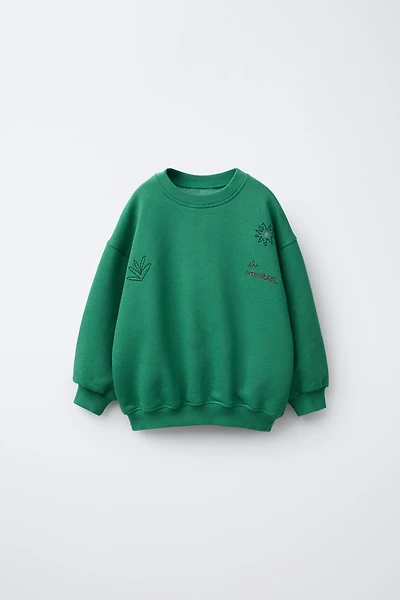 EMBROIDERED SWEATSHIRT
