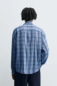 FLOWY PLAID SHIRT