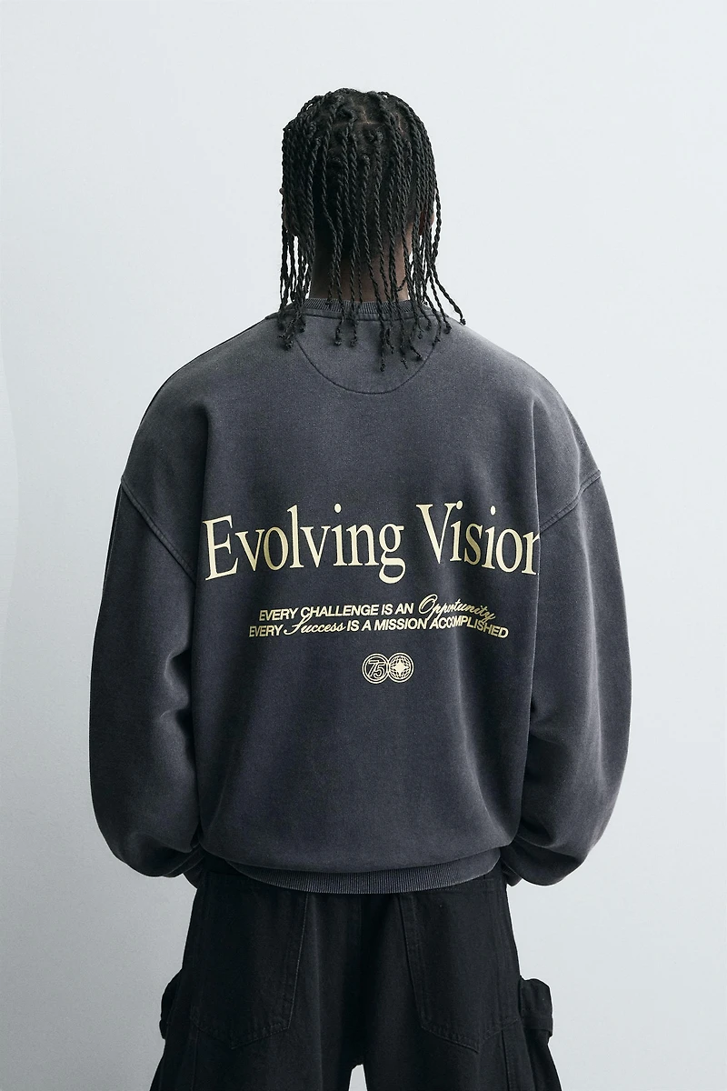 COMBINED PRINT SWEATSHIRT