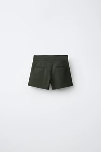 BUTTONED BERMUDA SHORTS