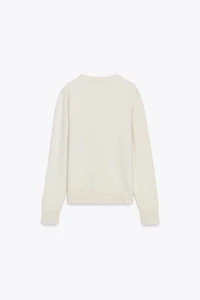LONG SLEEVE CASHMERE AND WOOL SWEATER