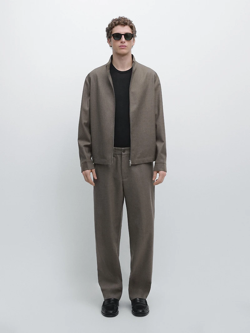 Cool wool blend trousers