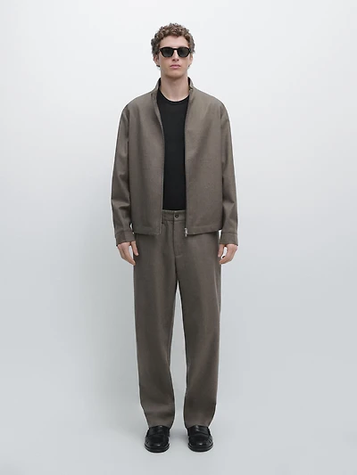 Cool wool blend trousers