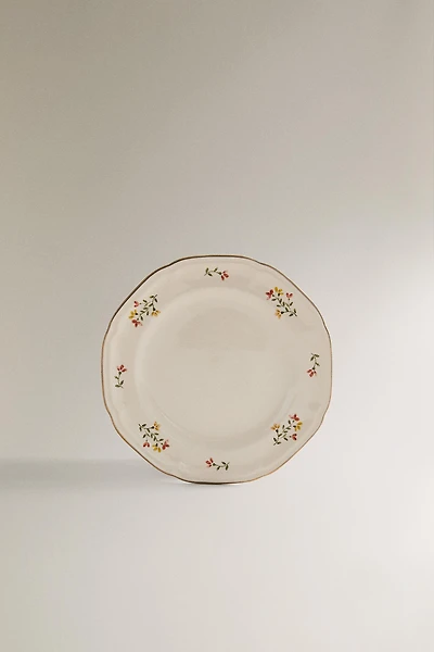 FLORAL PORCELAIN SIDE PLATE
